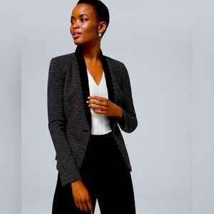 BRAND NEW- WHBM Black/White Polka Dot Blazer, Excellent Condition